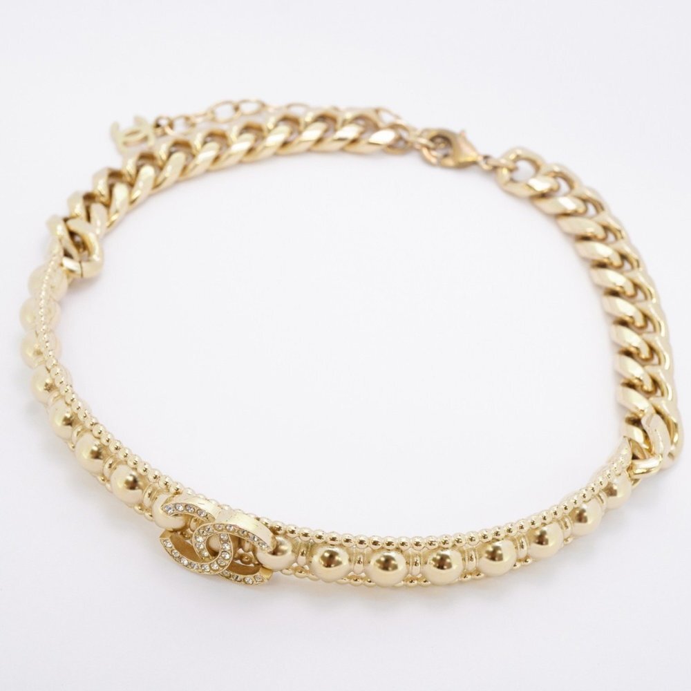 CHANEL Authentic Gold Logo Necklace - Picture 3 of 6